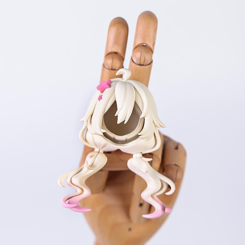 White Curly Braid Female Hair for Nendoroid Dolls