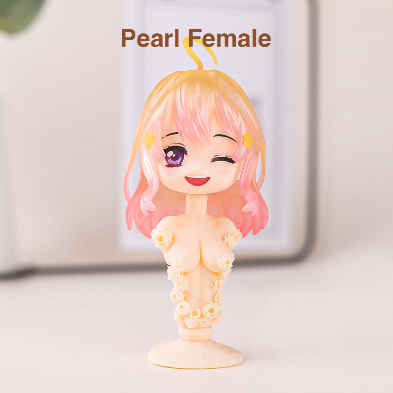 Pre-made Pearl Female Hair for Nendoroids