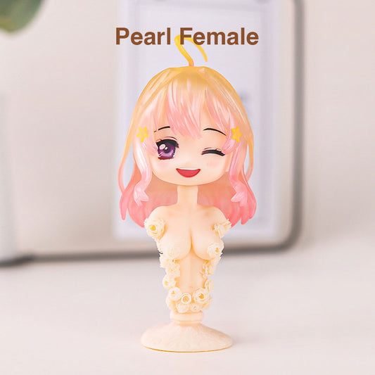 Pre-made Pearl Female Hair for Nendoroids