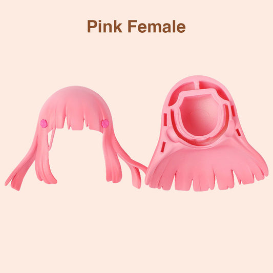 Pink Female Hair for Nendoroid Dolls